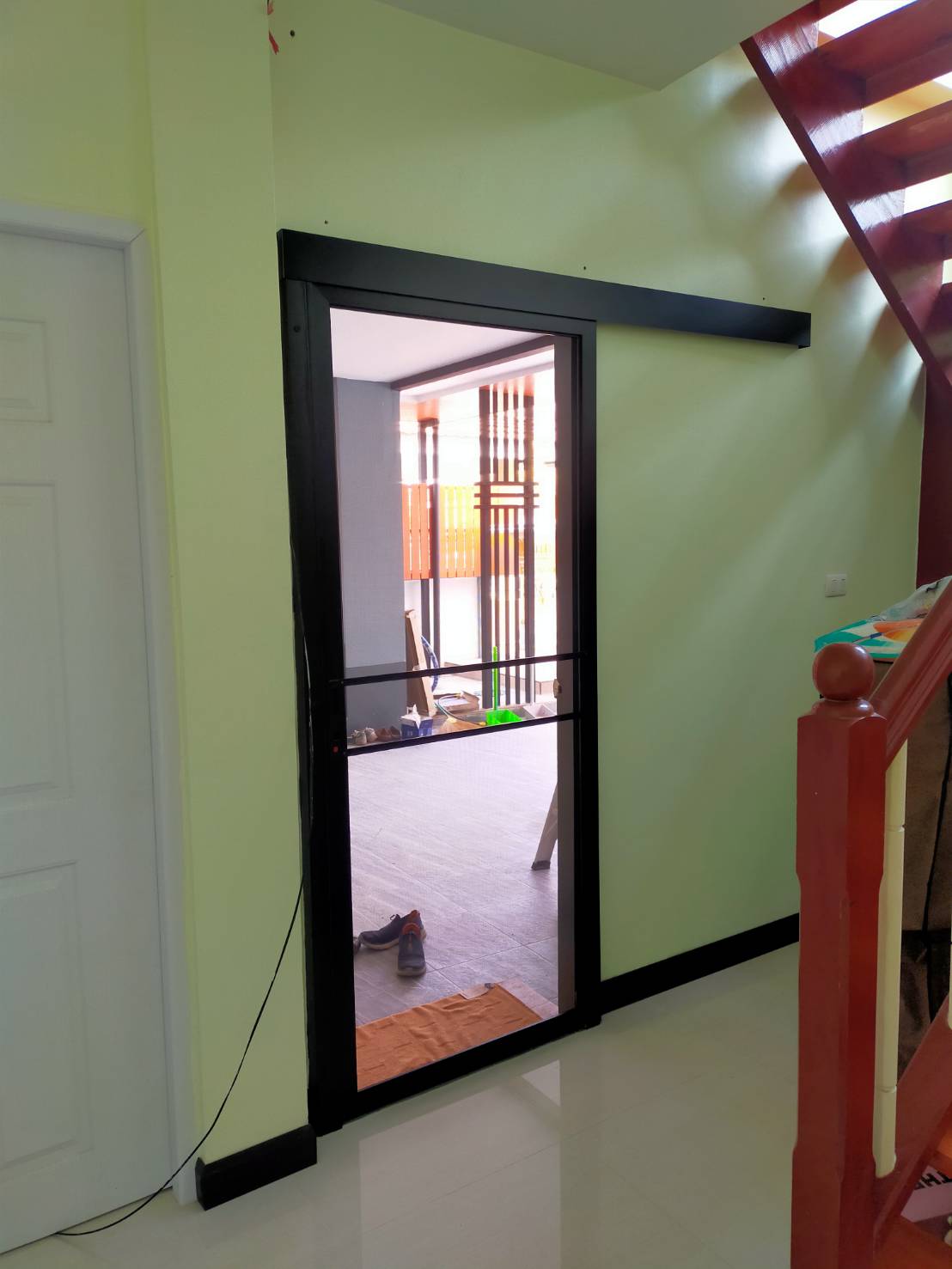 มุ้งประตูรางแขวน