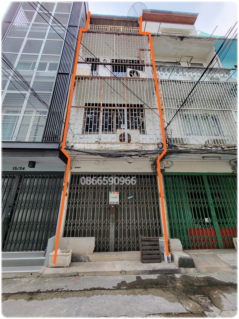 ขาย อาคารพาณิชย์ 3 ชั้น มีดาดฟ้า 4 ห้องนอน ซอยสาธุประดิษฐ์ 5 ใจกลางเมือง ราคาถูกมาก