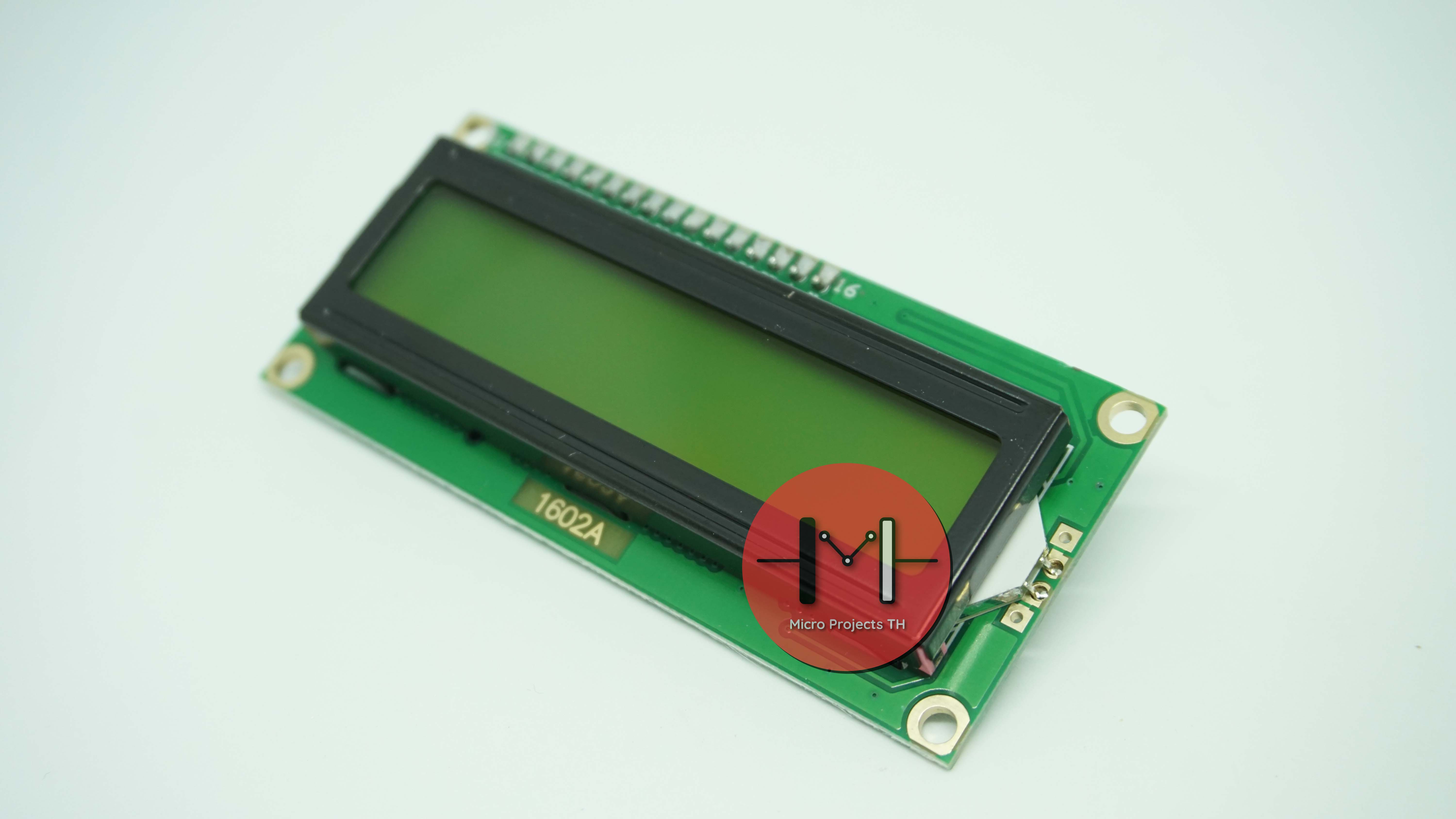 LCD 1602 (Yellow Screen) โมดูลจอแสดงผล 16x2 อักขระ พร้อม I2C Module