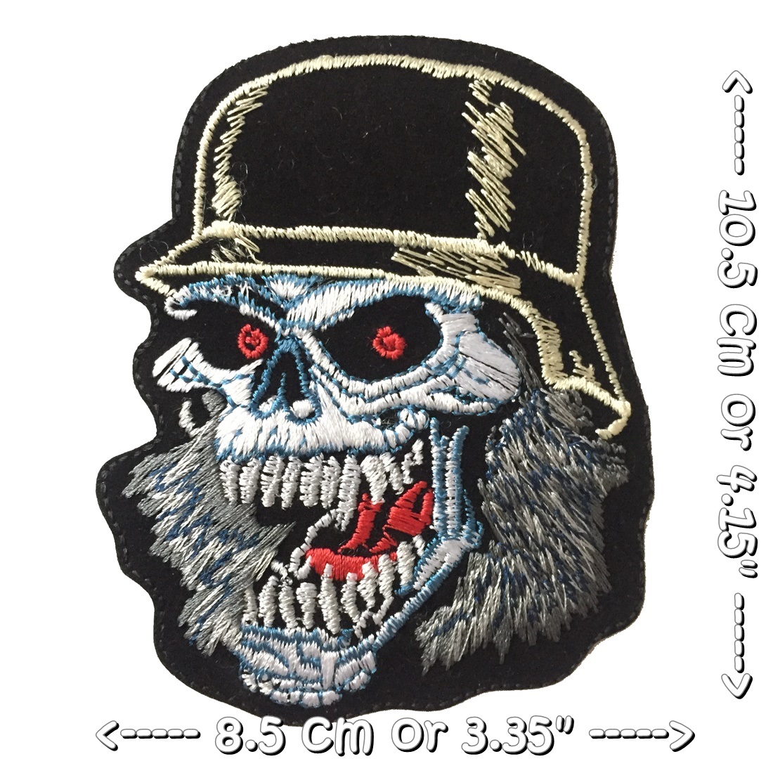 Slayer Skull วงดนตรี ร็อค เฮฟวี่เมทัล พังค์ ตัวรีดแบบปัก อาร์มปัก ตัวรีดติดเสื้อ ตัวรีด ติดกระเป๋า ติดหมวก ติดแจ๊คเก็ต Rock Iron on Embroidered Patch