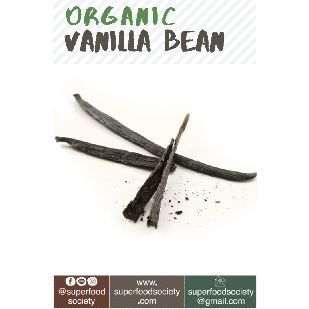 ฝักวานิลลา ออแกนิค / Organic Certified Vanilla Bean India 10 sticks