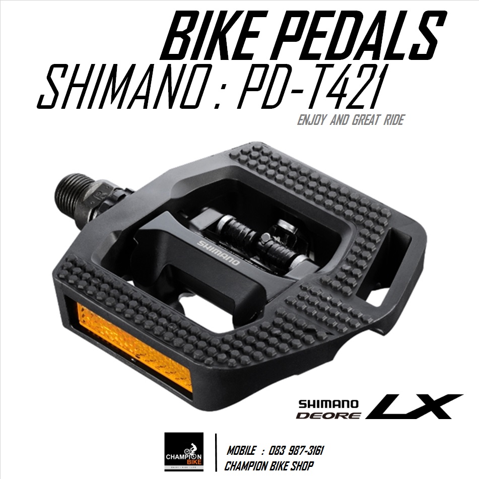 บันไดจักรยานแบบ 2 หน้า SHIMANO : PD-T421 TREKING BIKE PEDAL