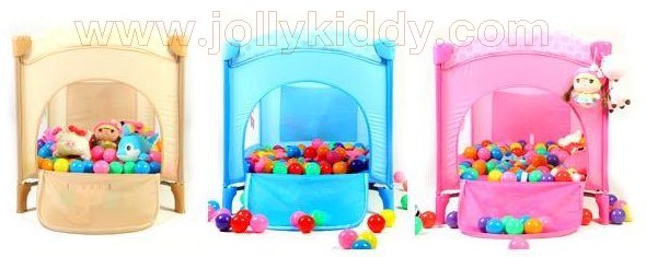 ฺB10103 เตียงplaypen สะดวกพับเก็บได้ สินค้าใหม่คุณภาพดี A2 สีฟ้า