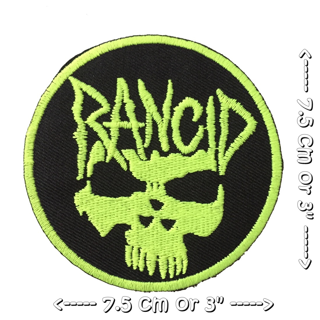 Rancid วงดนตรี ร็อค เฮฟวี่เมทัล พังค์ ตัวรีดแบบปัก อาร์มปัก ตัวรีดติดเสื้อ ตัวรีด ติดกระเป๋า ติดหมวก ติดแจ๊คเก็ต Rock Iron on Embroidered Patch