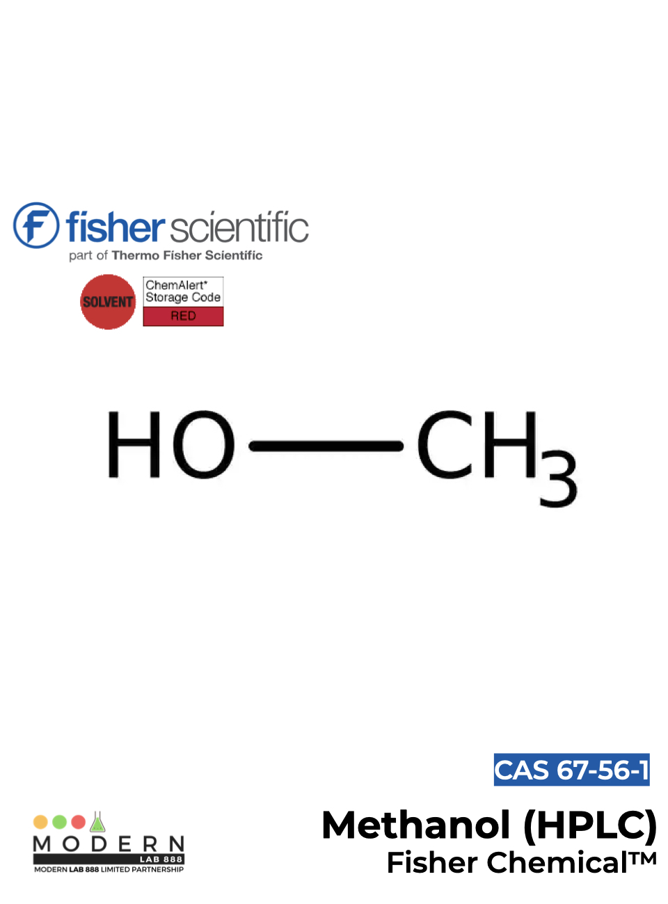 Methanol (HPLC), Fisher Chemical™, 4L