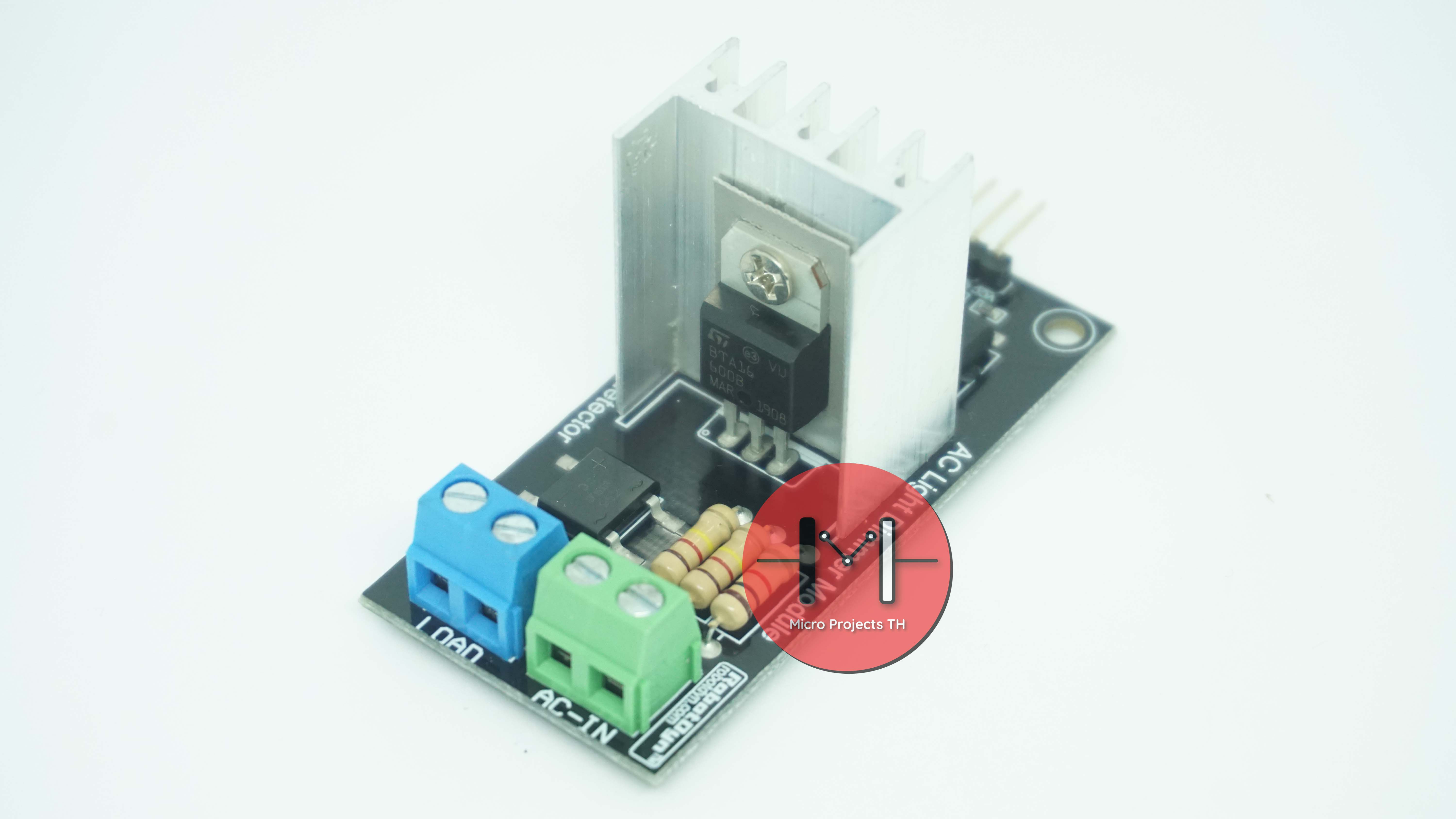 Dimmer Module 1 Channel โมดูลหรี่ไฟ Arduino 220VAC 10A