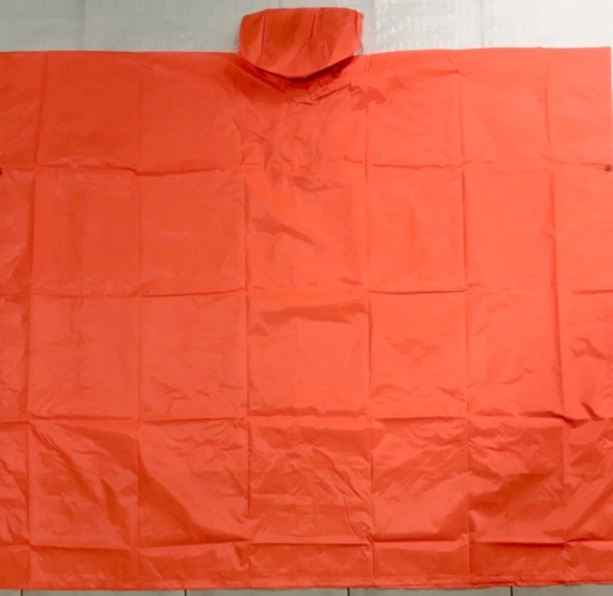 เสื้อกันฝน ค้างคาว แบบคลุม ผ้าหนา (สีพื้นต่างๆ)