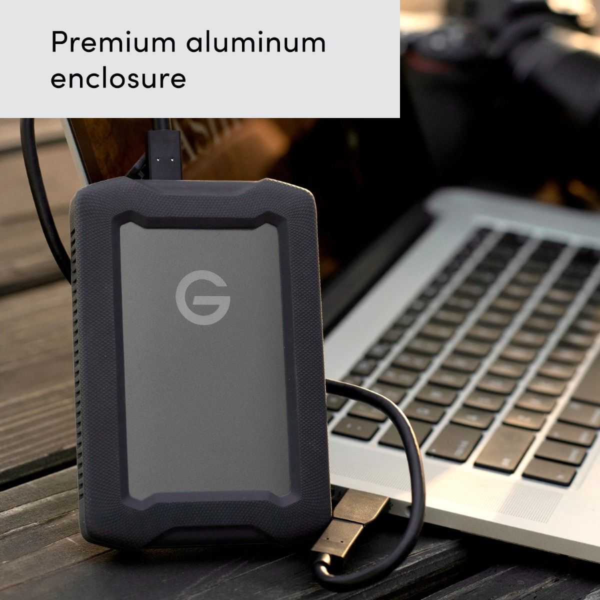 G-DRIVE ArmorATD (SDPH81G) Rugged, Durable portable external HDD, Up to 135-140MB/s*, USB-C (5Gbps), USB 3.2 Gen1 1TB 2TB 4TB 5TB SanDisk Professional