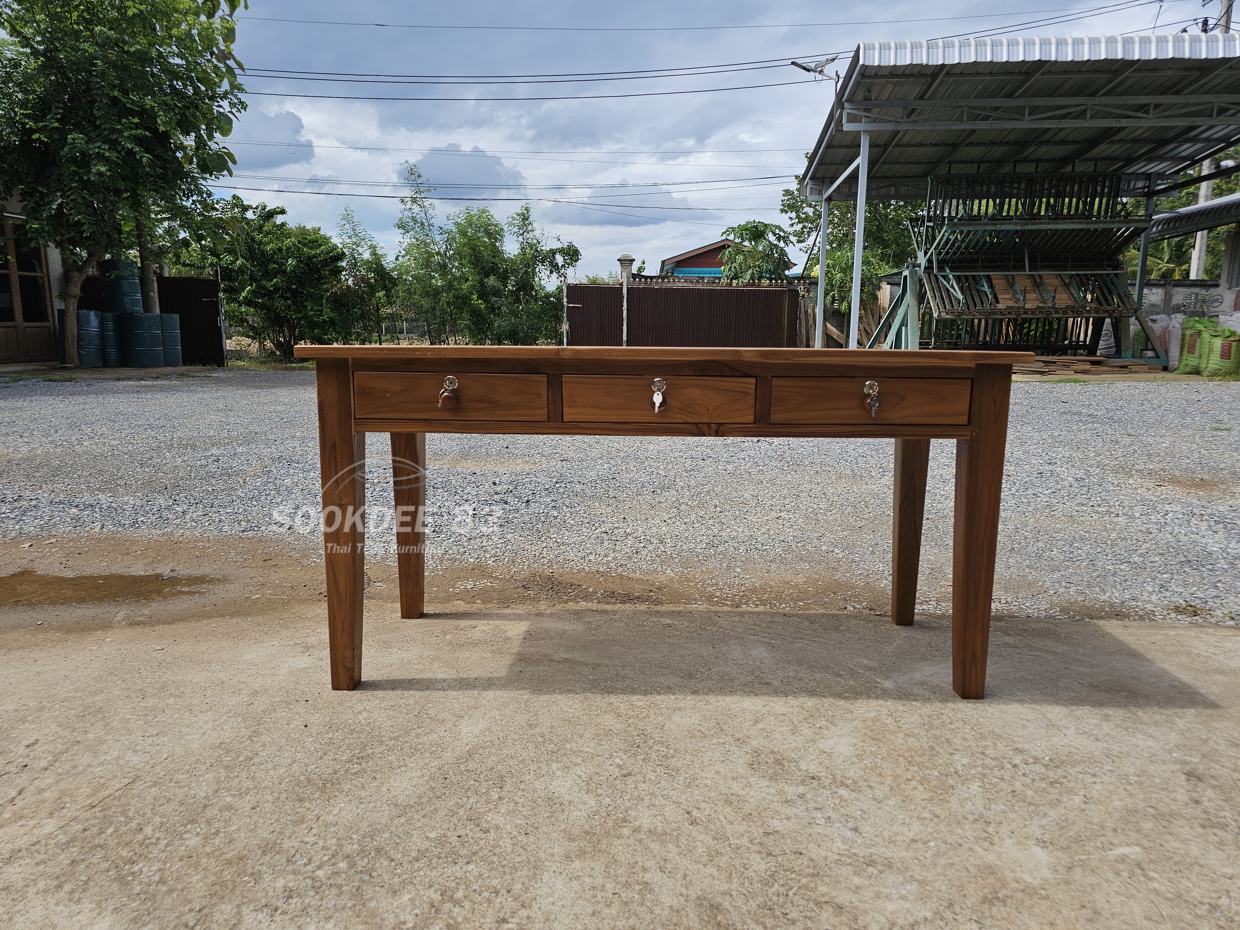 โต๊ะทำงานขาสอบ 1.5 ม.