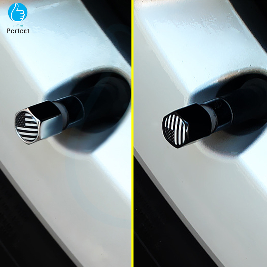 จุกปิดลมยางอลูมิเนียม 4 ชิ้น จุกลมยาง จุกปิดลมยางรถยนต์ Car Tire Valve รุ่น YX-008