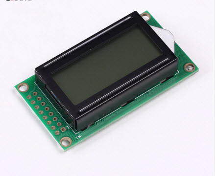 08x02 8x2 Black Character Dot Matrix LCD Display Module Grey Backlight Parallel Port for Arduino