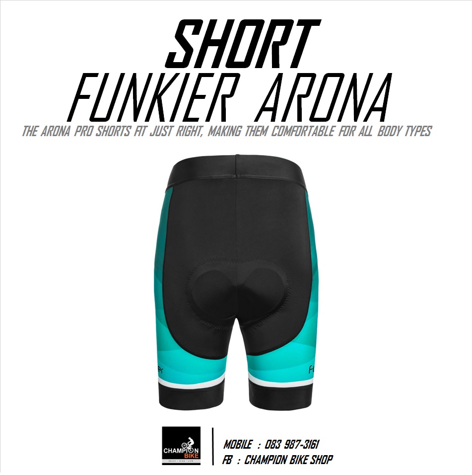 กางเกงปั่นจักรยานผู้หญิง FUNKIER : S2799-B13 ARONA WOMEN CYCLING SHORT