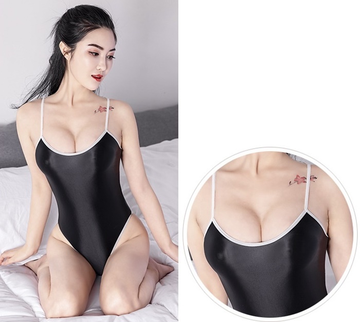 L019 ชุดว่ายน้ำเซ็กซี่ ชุดว่ายน้ำอีโรติกสไตล์ญี่ปุ่นมาในแบบชุดว่ายน้ำวันพีช ตัวชุดเป็นผ้ายืดเนื้อมันวาวนุ่มลื่นมือสวมใส่แบบใช้สายคล้องไหล่ ช่วงล่างเป็นตะขอสามารถปลดเปิดเป้าออกจากกันได้ค่ะ