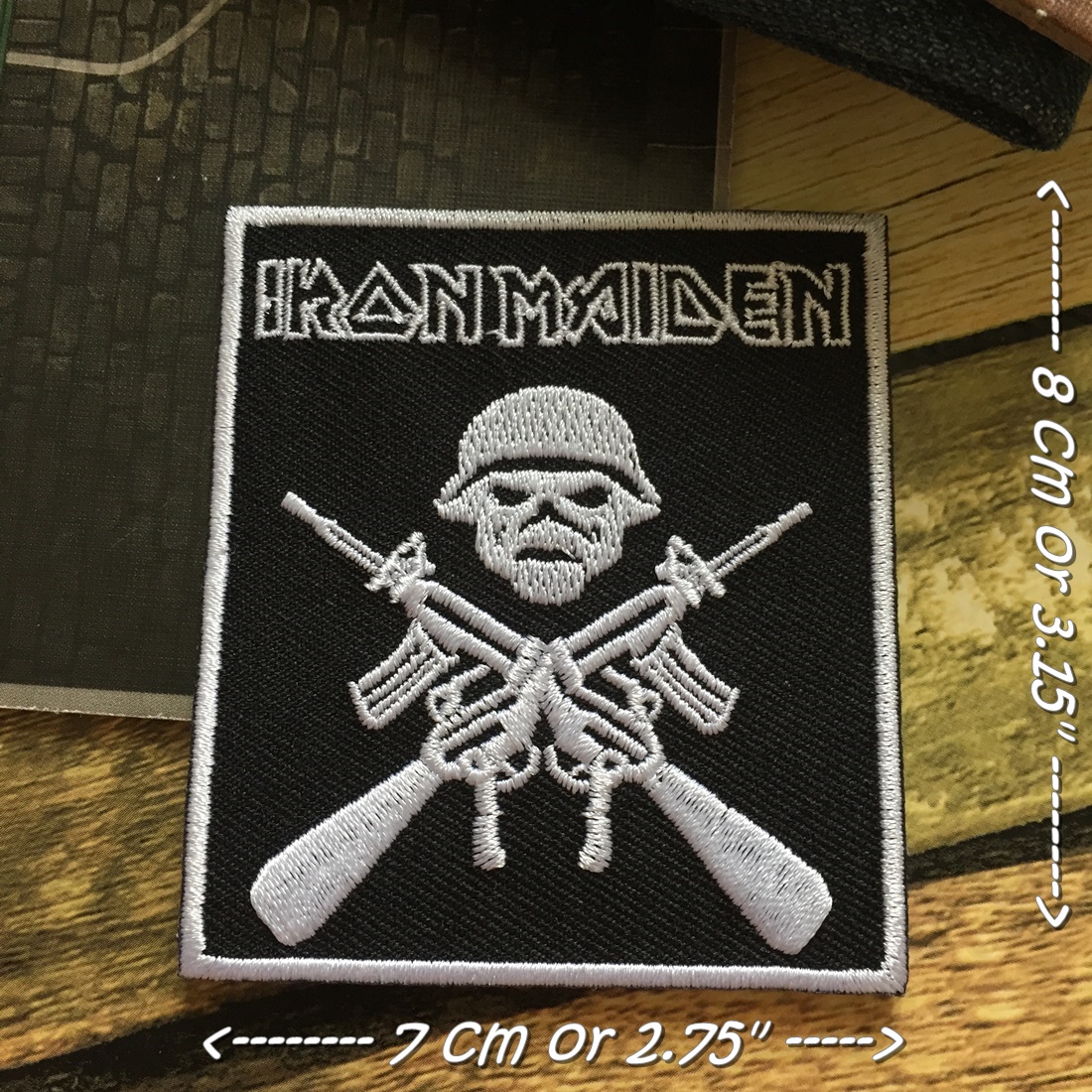 Ironmaiden วงดนตรี ร็อค เฮฟวี่เมทัล พังค์ ตัวรีดแบบปัก อาร์มปัก ตัวรีดติดเสื้อ ตัวรีด ติดกระเป๋า ติดหมวก ติดแจ๊คเก็ต Rock Iron on Embroidered Patch