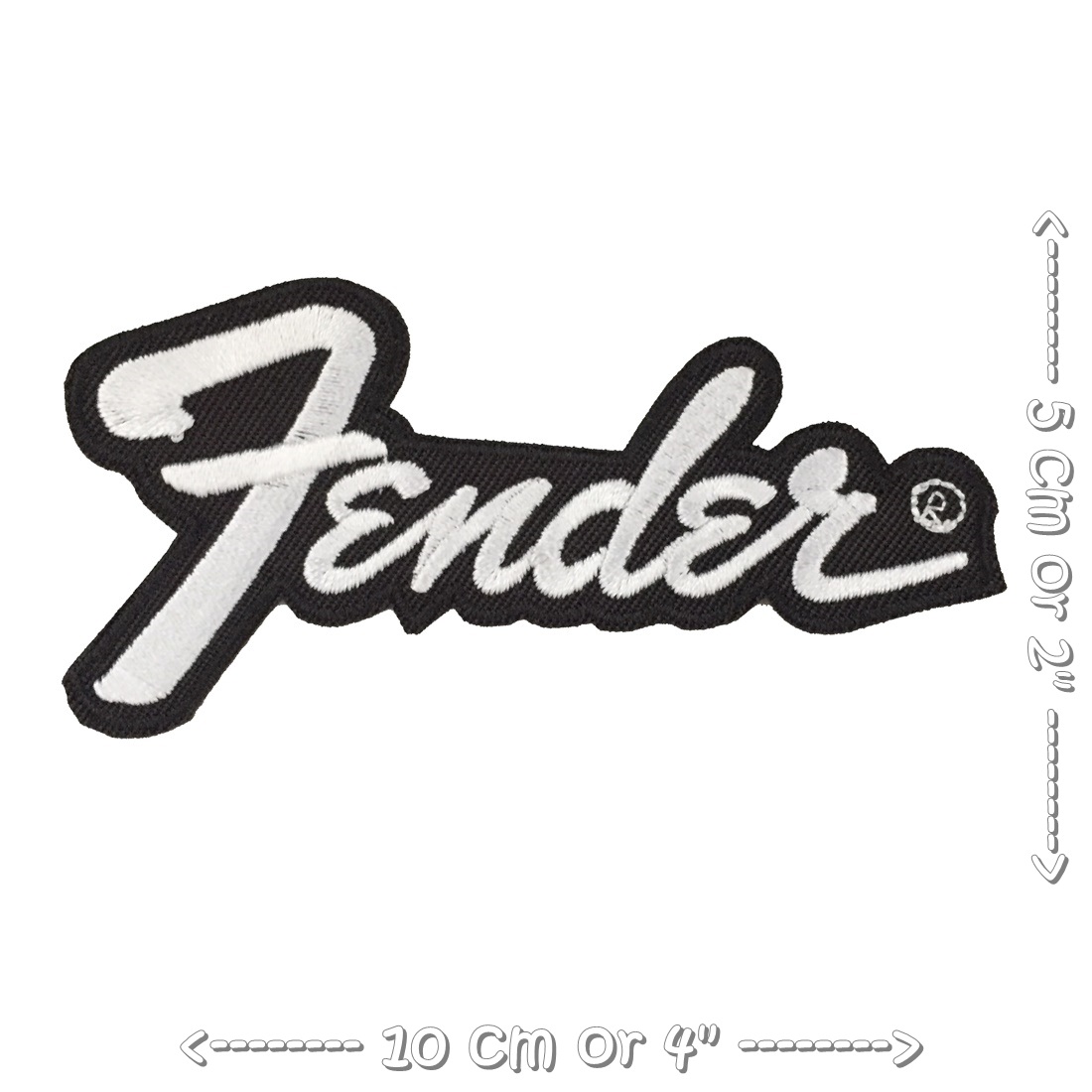 โลโก้ Fender ตัวรีดติดเสื้อ อาร์มรีด อาร์มปัก ตกแต่งเสื้อผ้า หมวก กระเป๋า แจ๊คเก็ตยีนส์ Hipster Embroidered Iron on Patch