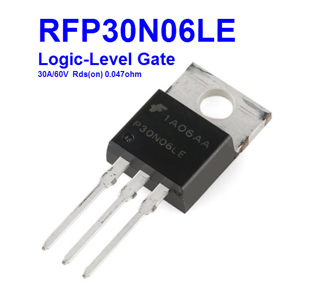 RFP30N06LE P30N06LE Logic-Level 30A/60V Rds(on) 0.047Ohm N-Channel