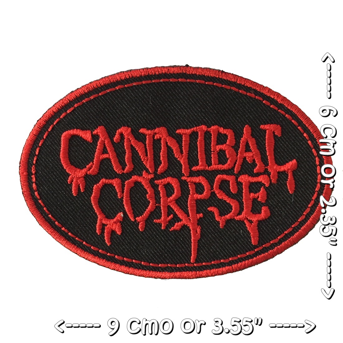 Cannibal Corpse วงดนตรี ร็อค เฮฟวี่เมทัล พังค์ ตัวรีดแบบปัก อาร์มปัก ตัวรีดติดเสื้อ ตัวรีด ติดกระเป๋า ติดหมวก ติดแจ๊คเก็ต Rock Iron on Embroidered Patch