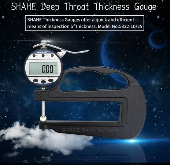 SHAHE,Digital Thickness Gauge (0-25mm),5332-25