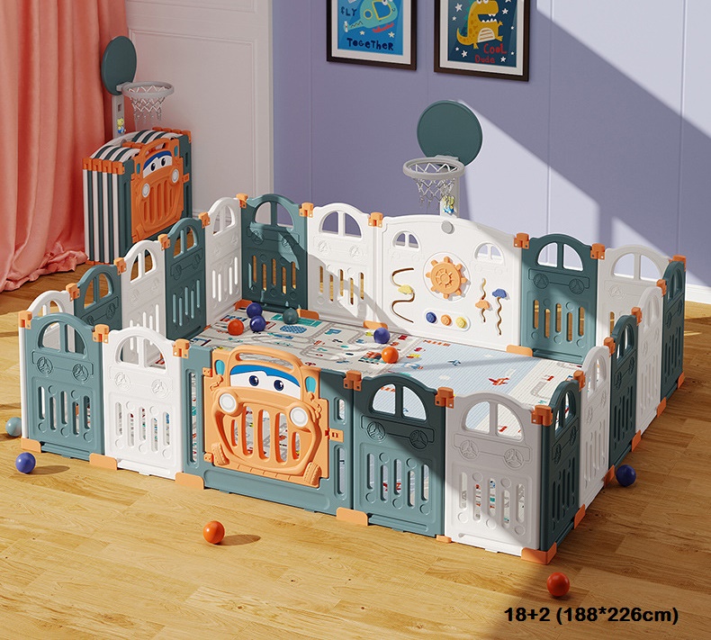 TP12031 คอกรั้วกั้นเด็ก มีประตูเปิดปิด