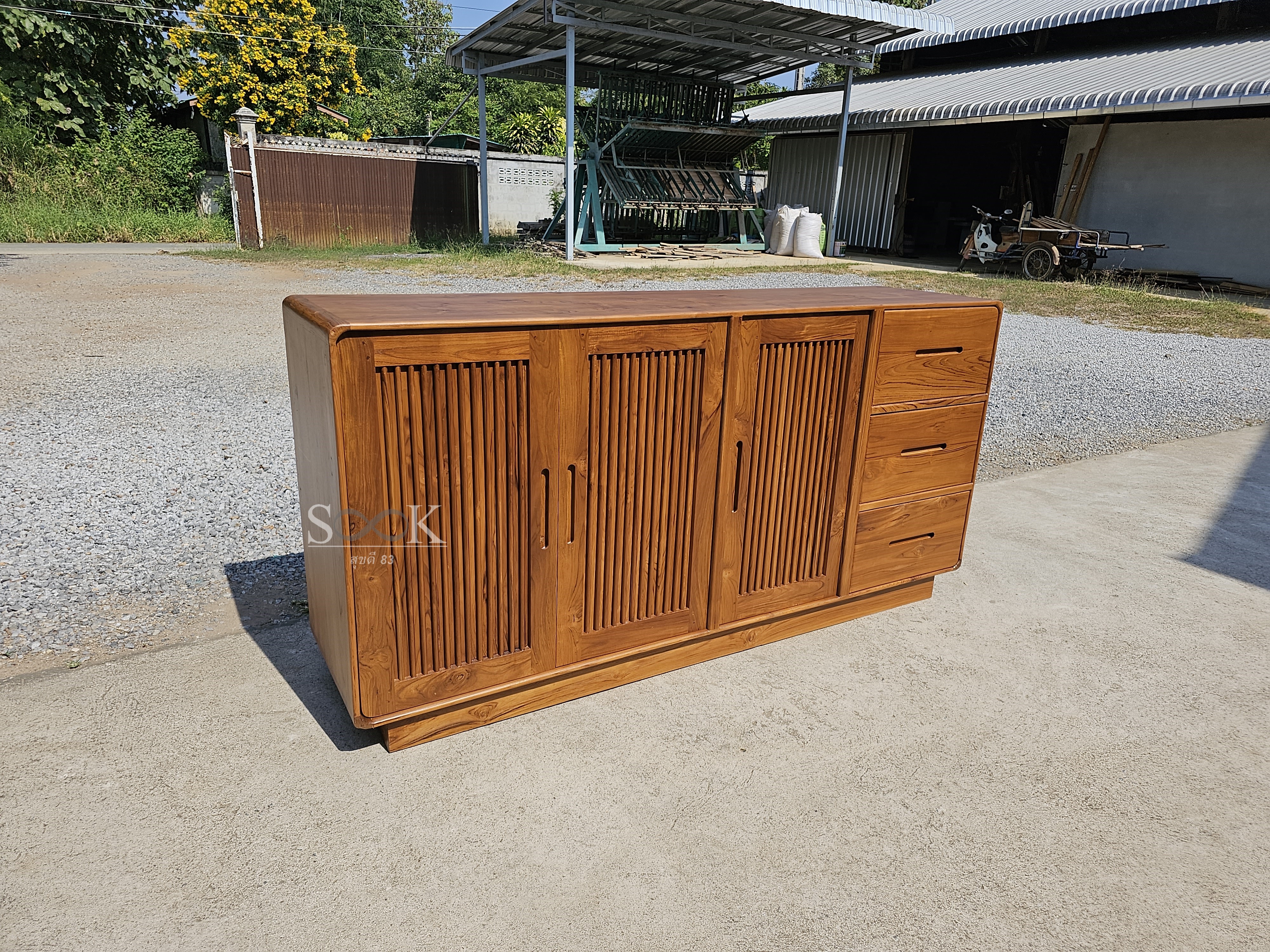 ตู้ไซด์บอร์ดเก็บของวางทีวี