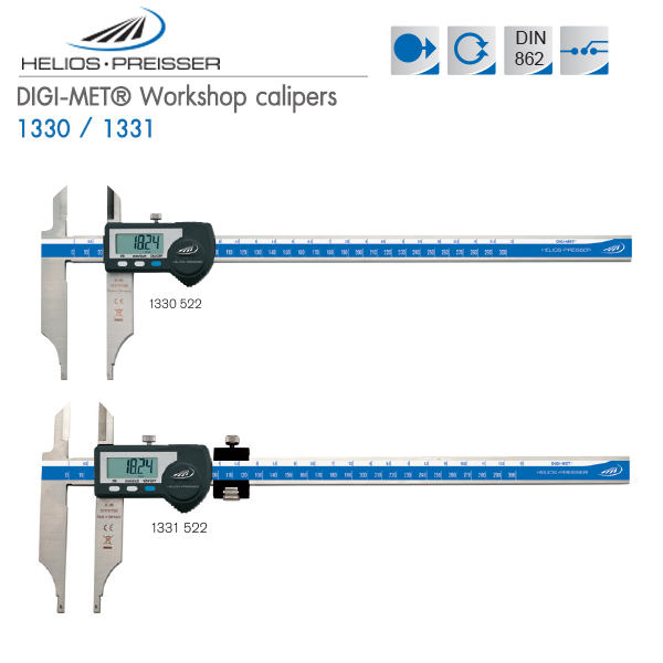 HELIOS-PREISSER,DIGI-MET Workshop calipers,1330 / 1331