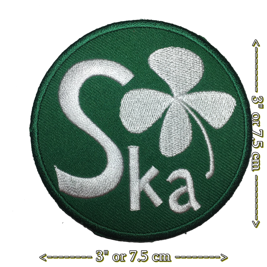 Ska ตัวรีดติดเสื้อ อาร์มรีด อาร์มปัก ตกแต่งเสื้อผ้า หมวก กระเป๋า แจ๊คเก็ตยีนส์ Hipster Embroidered Iron on Patch