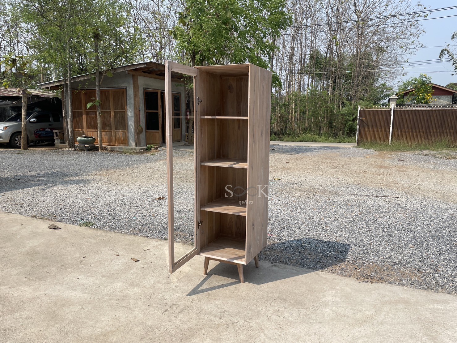 ตู้หนังสือมินิมอล (สีสัก)