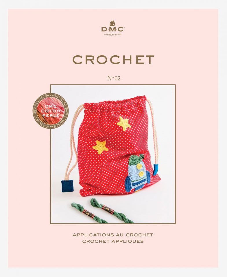 หนังสือ DMC CROCHET BOOK แบบงานปัก และทำเครื่องประดับโดยใช้ไหมเบอร์ 5