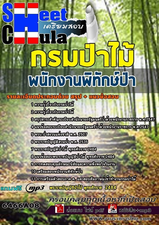 เเนวข้อสอบพนักงานพิทักษ์ป่า กรมป่าไม้ 2564
