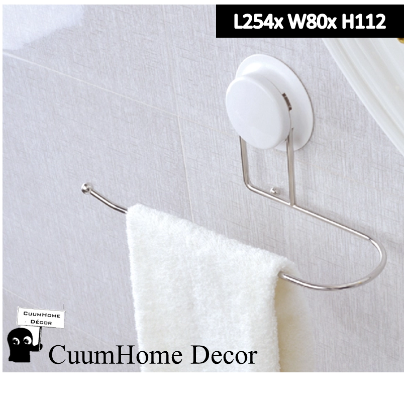 VR-32 ที่แขวนผ้าเช็ดมือ หรือม้วนกระดาษซับอาหาร ไม่ต้องเจาะผนัง