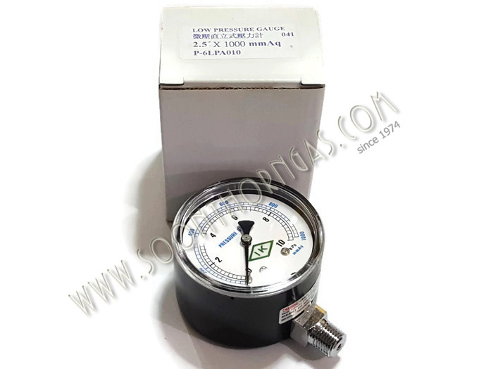 เกจ์วัดแรงดันแก๊ส LOW PRESSURE GAUGE IK 0-10 kPa