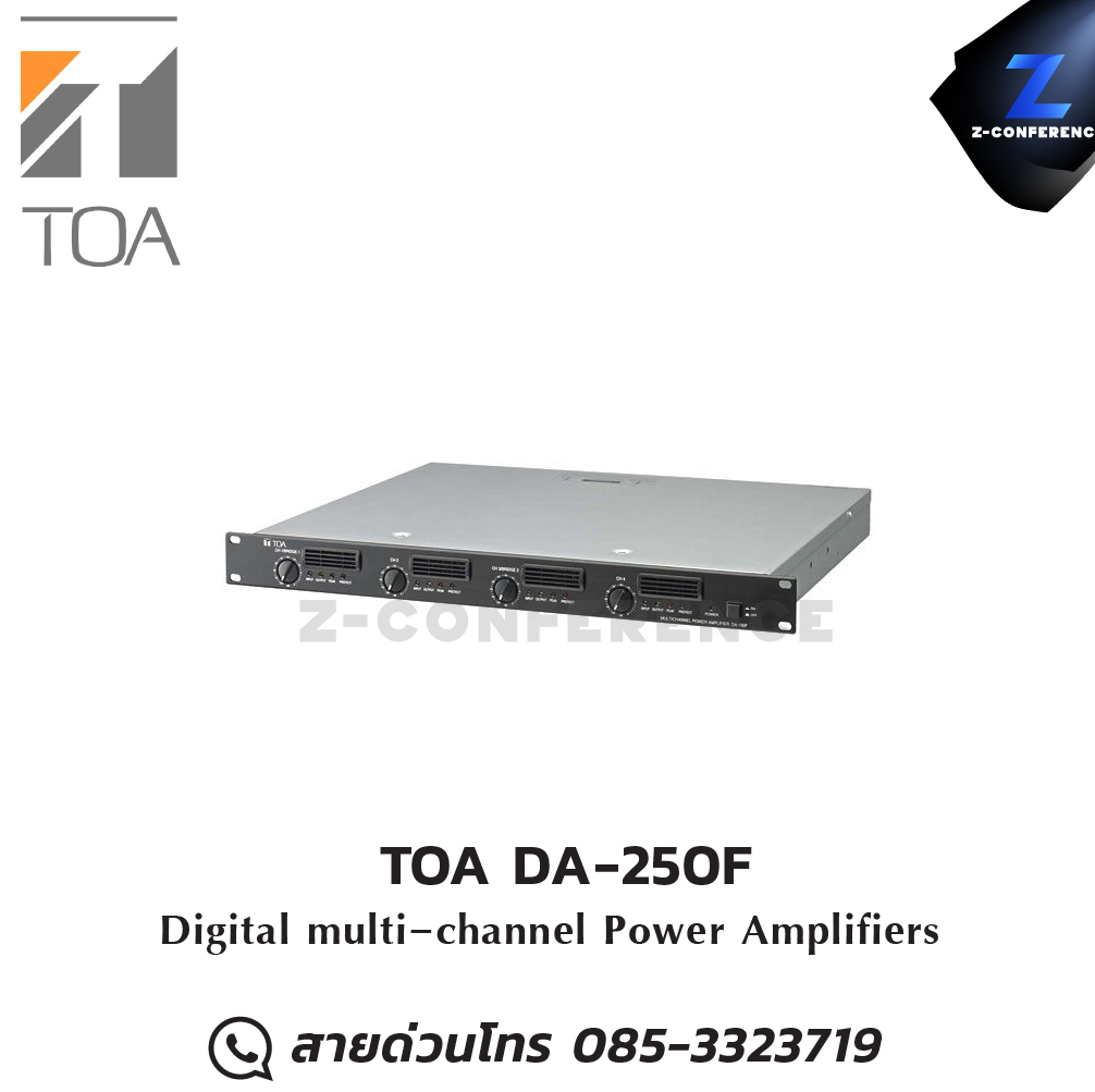 TOA DA-250F CE Power Amplifiers แอมป์ , amplifier, power amp, power amplifier