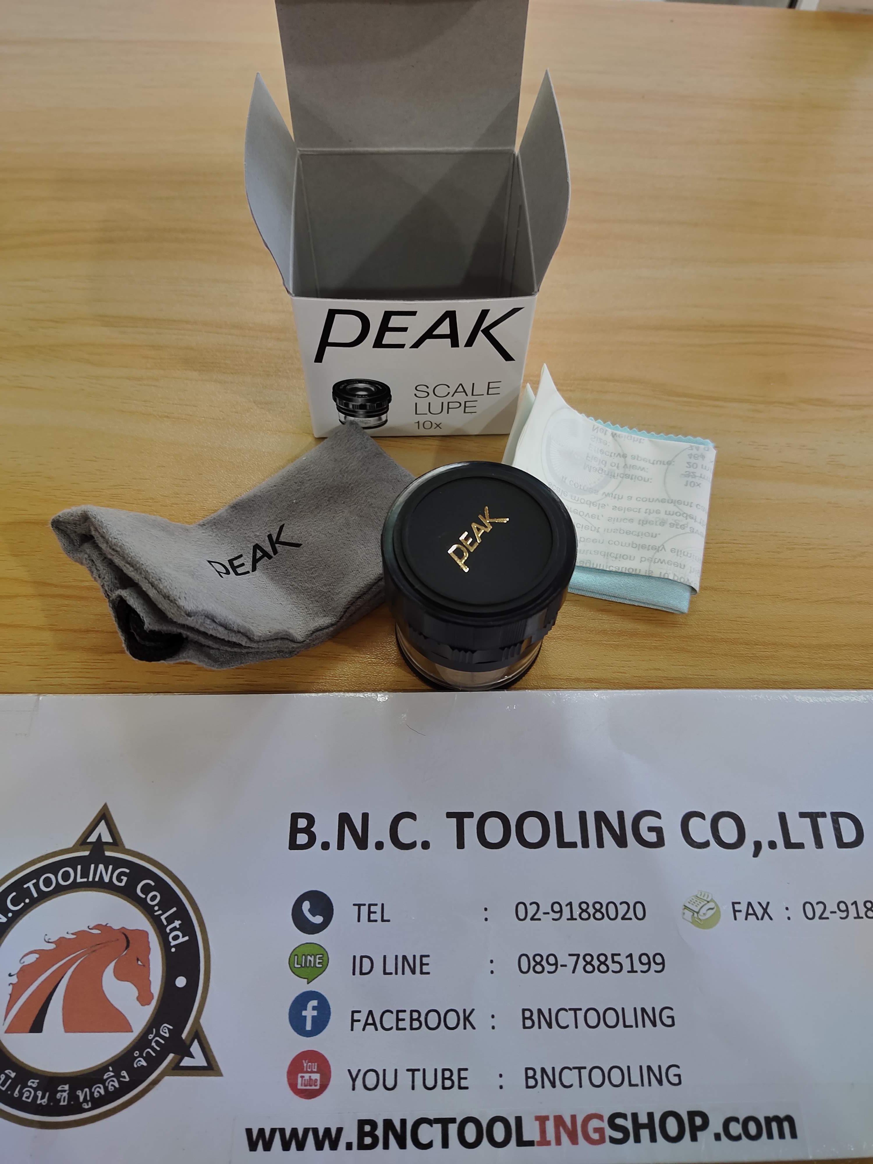 Peak ,10X กล้องเลนส์ขยายแบบมีสเกล,Scale Loupe 10X, #1983 standard len With certificate.