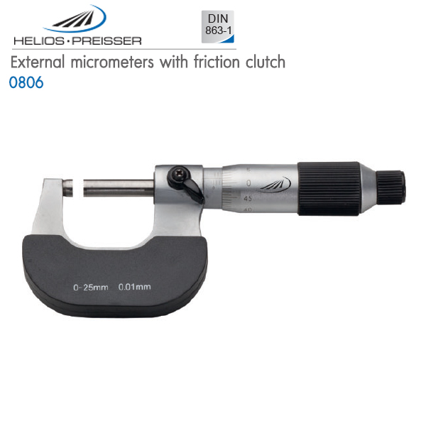 HELIOS-PREISSER,External micrometers with friction clutch,0806