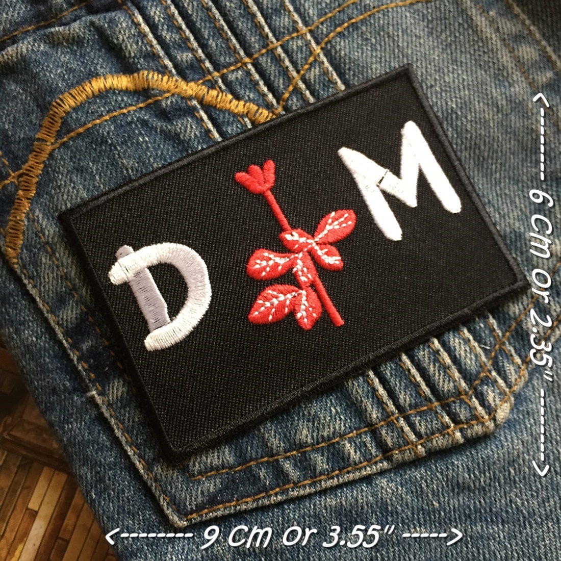 Depeche Mode วงดนตรี ร็อค เฮฟวี่เมทัล พังค์ ตัวรีดแบบปัก อาร์มปัก ตัวรีดติดเสื้อ ตัวรีด ติดกระเป๋า ติดหมวก ติดแจ๊คเก็ต Rock Iron on Embroidered Patch