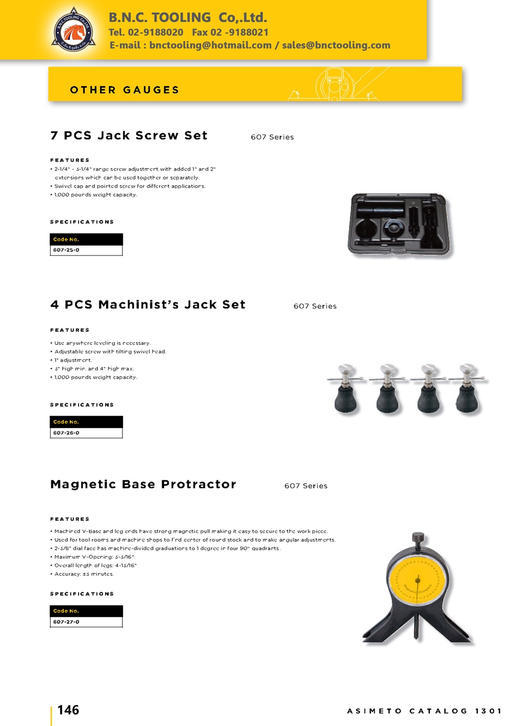 ASIMETO,P146,4 PCS Machinists Jack Set,607-26-0