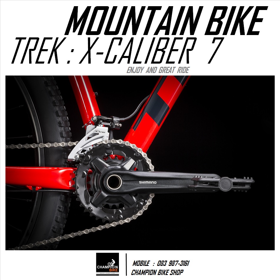 จักรยานเสือภูเขา TREK : X-CALIBER 7 MOUNTAIN BIKE - 2020 สีแดงอมส้ม-ดำ