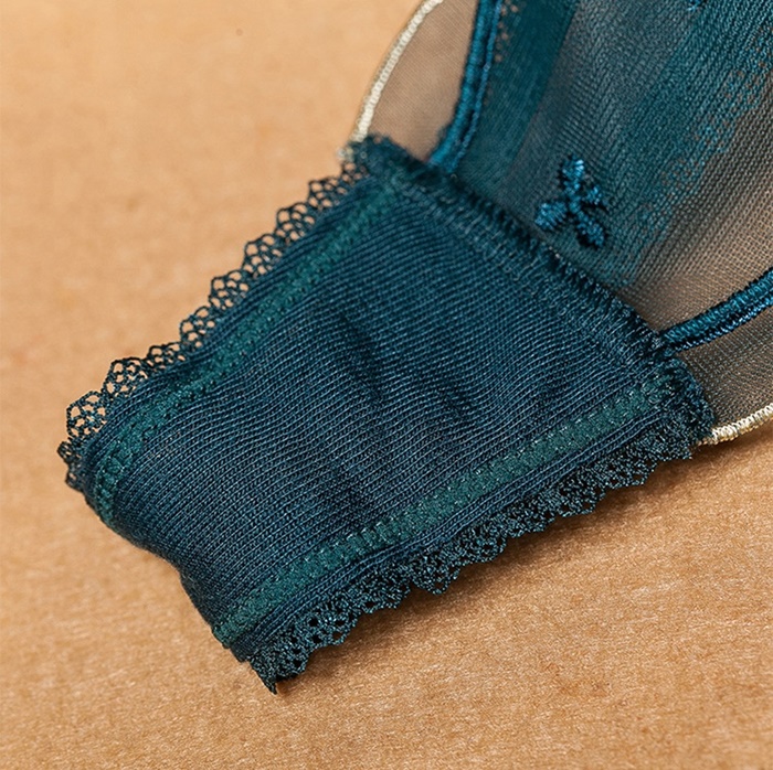 NA011 กางเกงในซีทรูแบบผูกข้าง กางเกงในผ้าซีทรูปักลายดอกไพ่มาในแบบผูกข้าง2ฝั่งตามรูปถ่ายเลยค่ะ