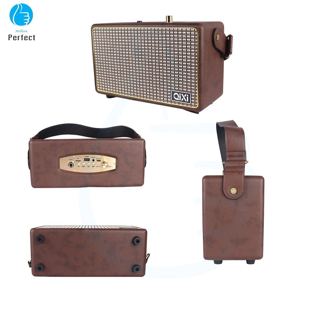 ลำโพงไร้สายบลูทูธ Speaker Bluetooth Wireles แบตเตอรี่ชาร์จไฟได้ในตัว พร้อมสายหิ้ว By Millionperfect QIXI รุ่น SK-2025