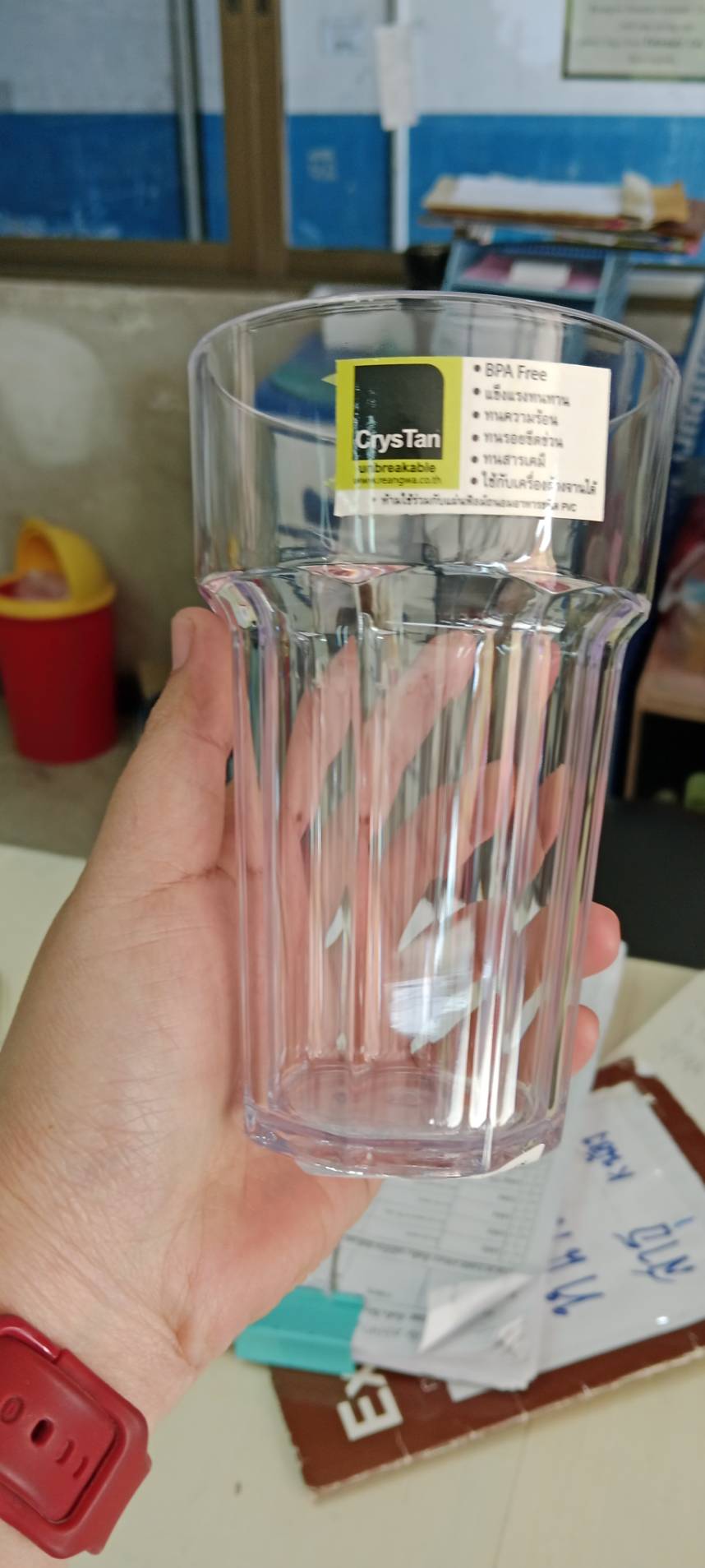 Reangwa แก้วน้ำ 14 ออนซ์ / 400 มล. RW2256 แก้วตกไม่แตกพลาสิตกใส