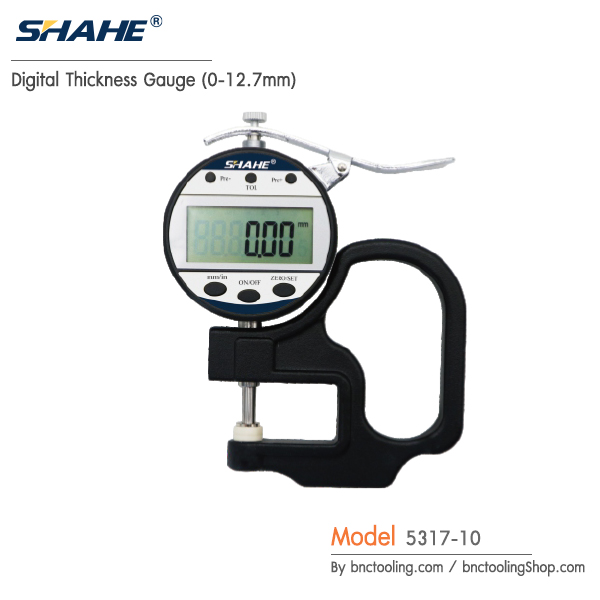 SHAHE,Digital Thickness Gauge (0-12.7mm),5317-10