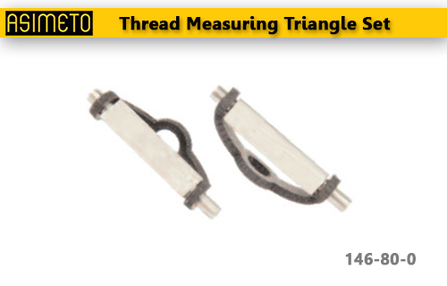 ASIMETO,P45,Thread Measuring Triangle Set,146-80-0