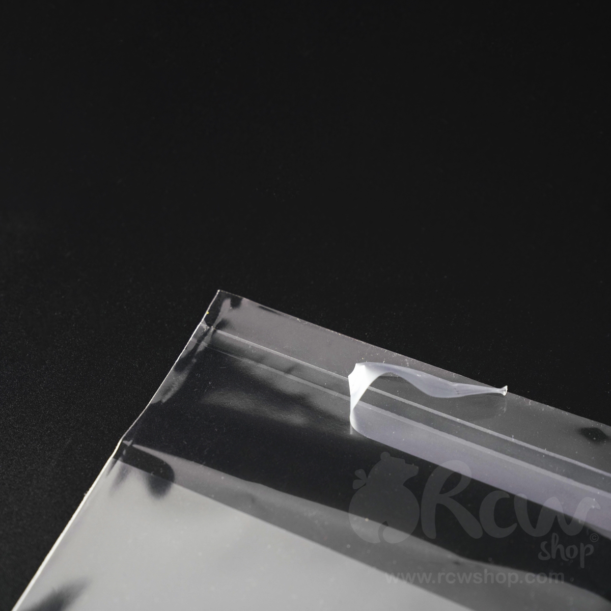 ถุงแก้วแถบกาว (ถุงแก้วฝากาว) 1กิโลกรัม