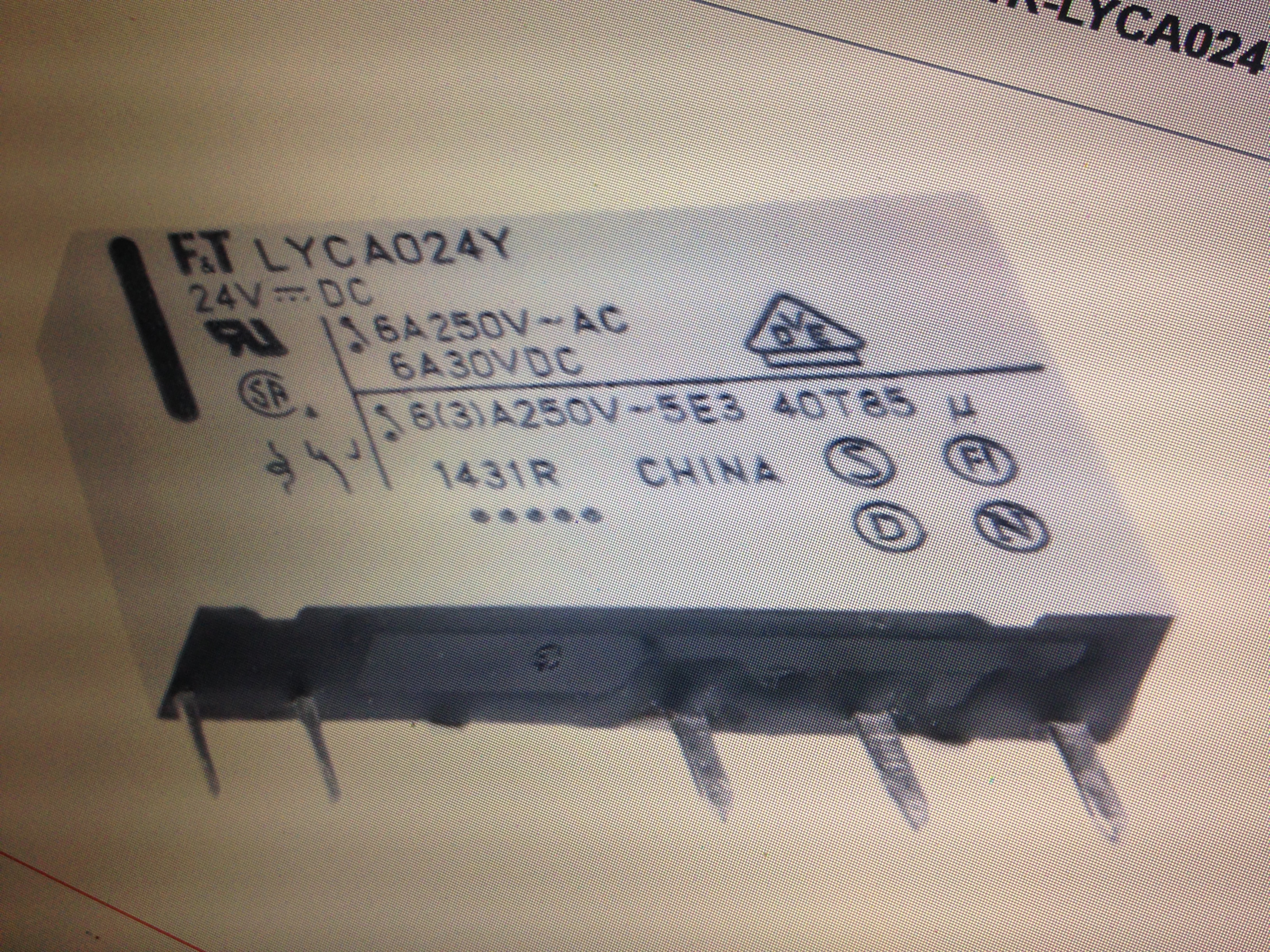 SPDT Non-Latching Relay PCB Mount, 24V Coil, 6 A Fujitsu FTR-LYCA024Y