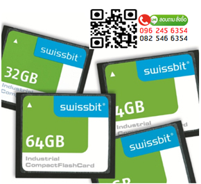 SWISSBIT, SFCF0512H1BK1TO-I-MS-553-SMA ,Compact Flash Card,512MB ,C-300 ,SLC, Industrial Grade