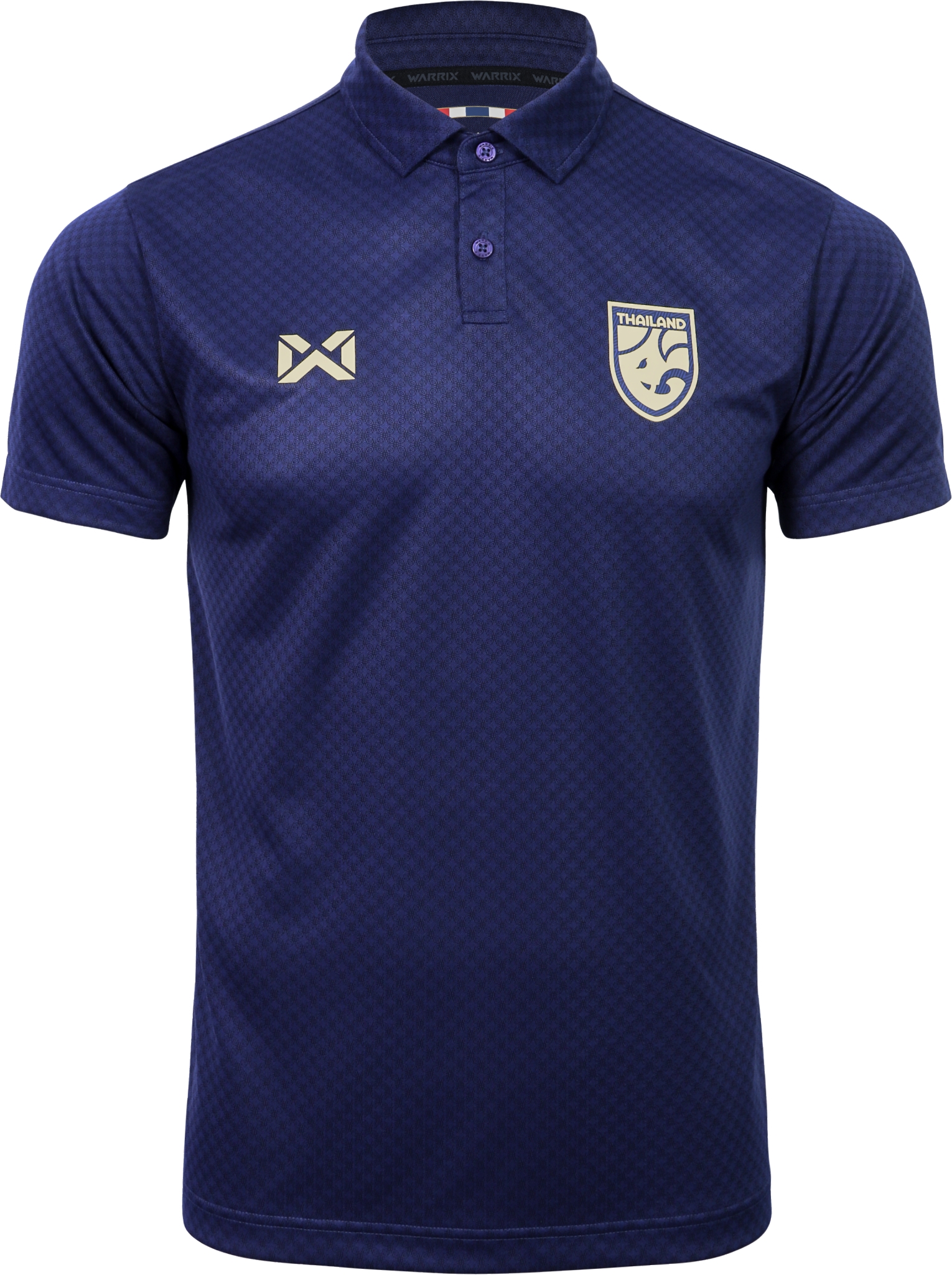 WARRIX ใหม่ล่าสุด!! เสื้อฟุตบอลทีมชาติไทย 2025-26 คอโปโล (Cheer Polo Version) Thailand National Jersey WA-253FBATH30