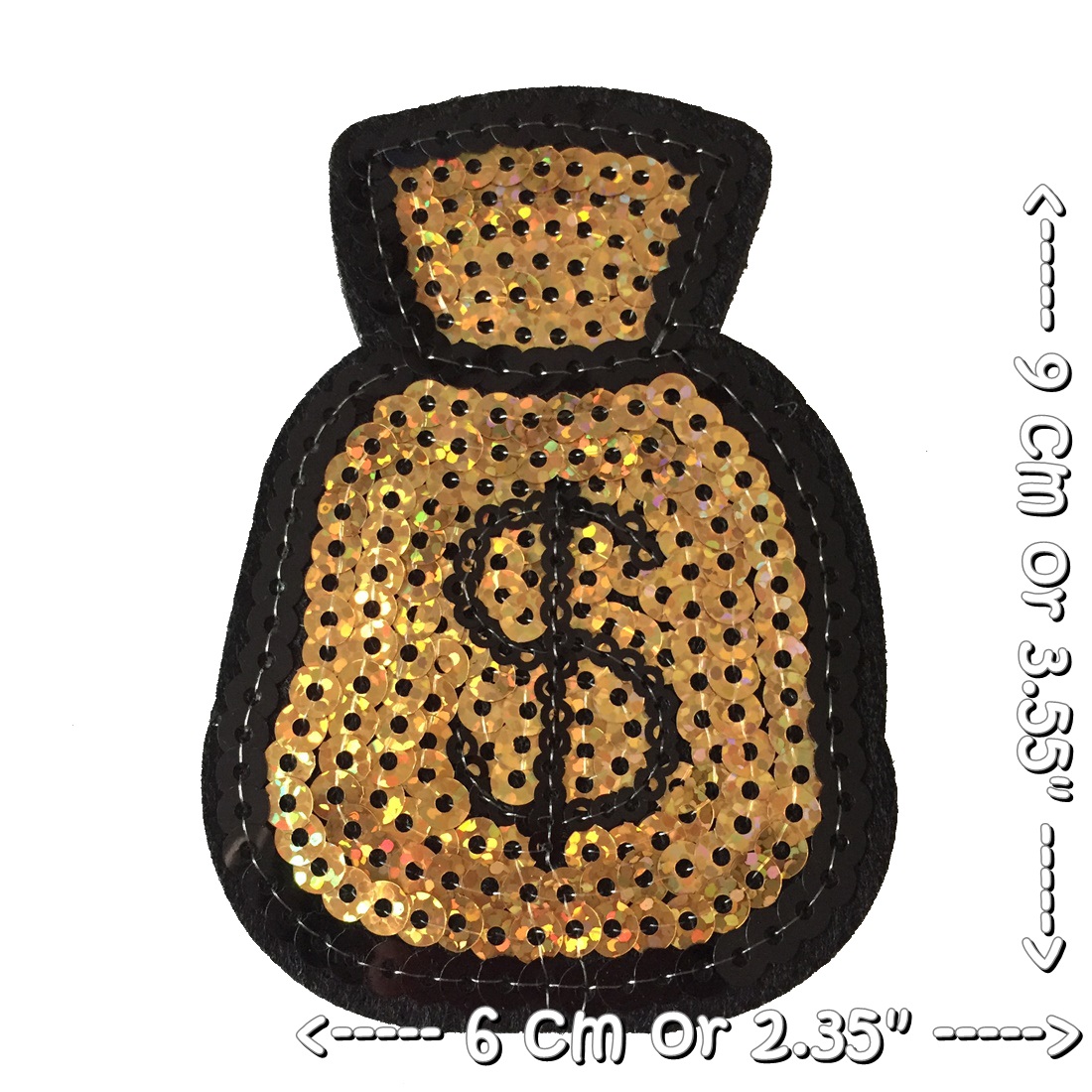 ถุงเงินถุงทอง ตัวรีดเลื่อม ตัวรีดติดเสื้อ อาร์มรีด อาร์มปัก ตกแต่งเสื้อผ้า หมวก กระเป๋า แจ๊คเก็ตยีนส์ Cute Embroidered Iron on Patch