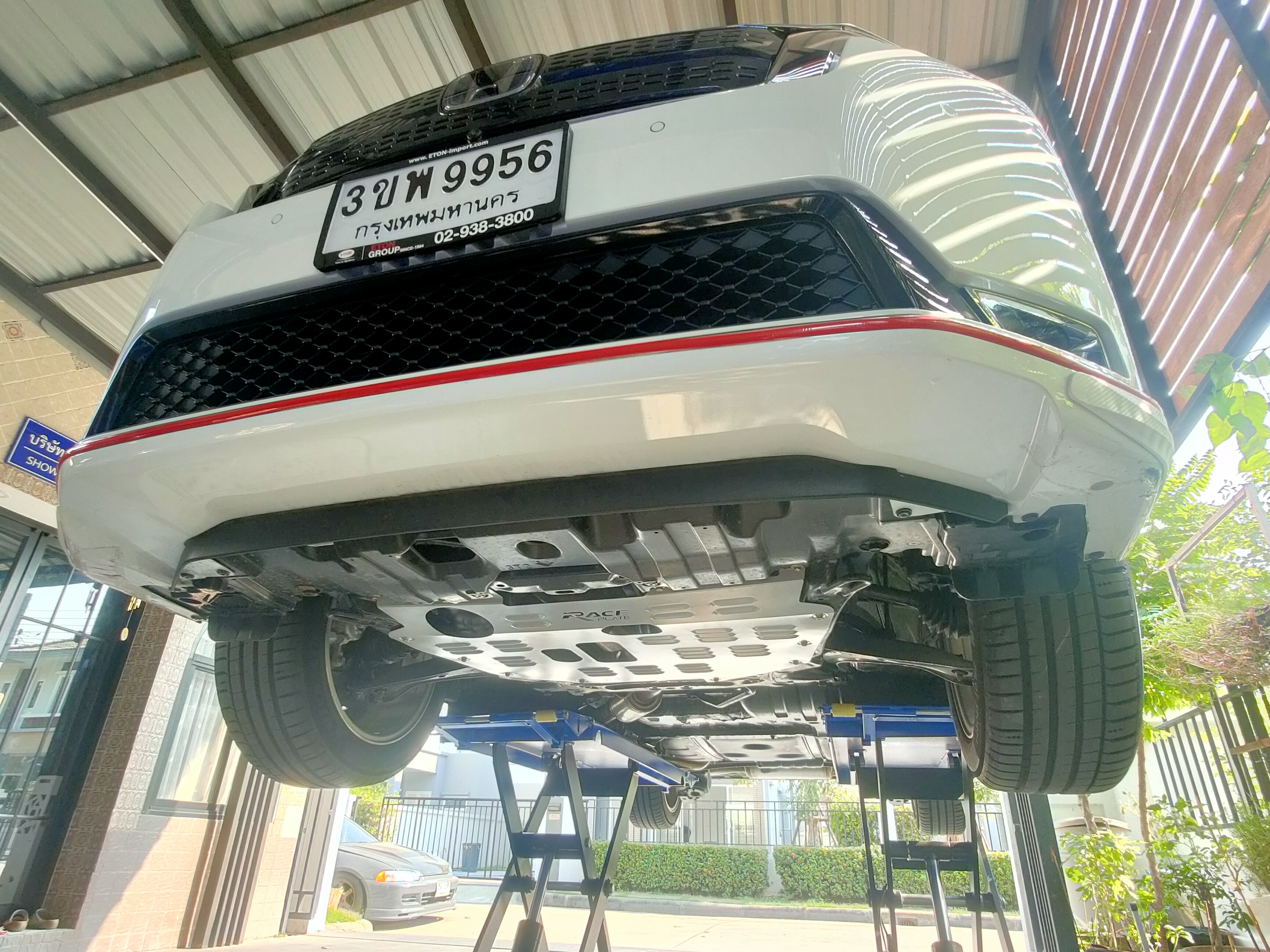 แผ่นปิดใต้ห้องเครื่องอลูมิเนียม Honda Stepwagon e-HEV RP6,RP7,RP8 Raceplate_Undertray