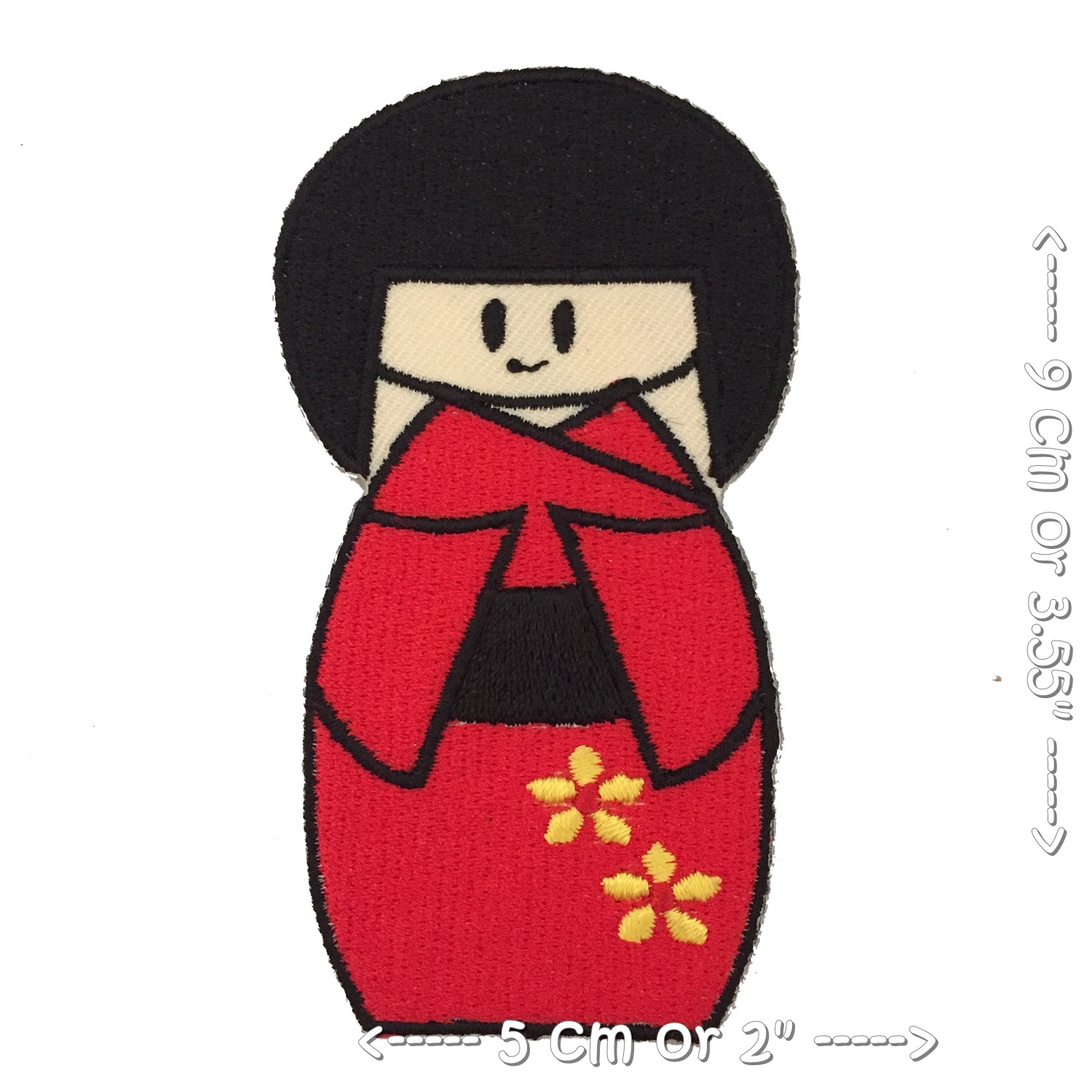 ตุ๊กตาญี่ปุ่น ตัวรีดติดเสื้อ อาร์มรีด อาร์มปัก ตกแต่งเสื้อผ้า หมวก กระเป๋า แจ๊คเก็ตยีนส์ Cute Embroidered Iron on Patch