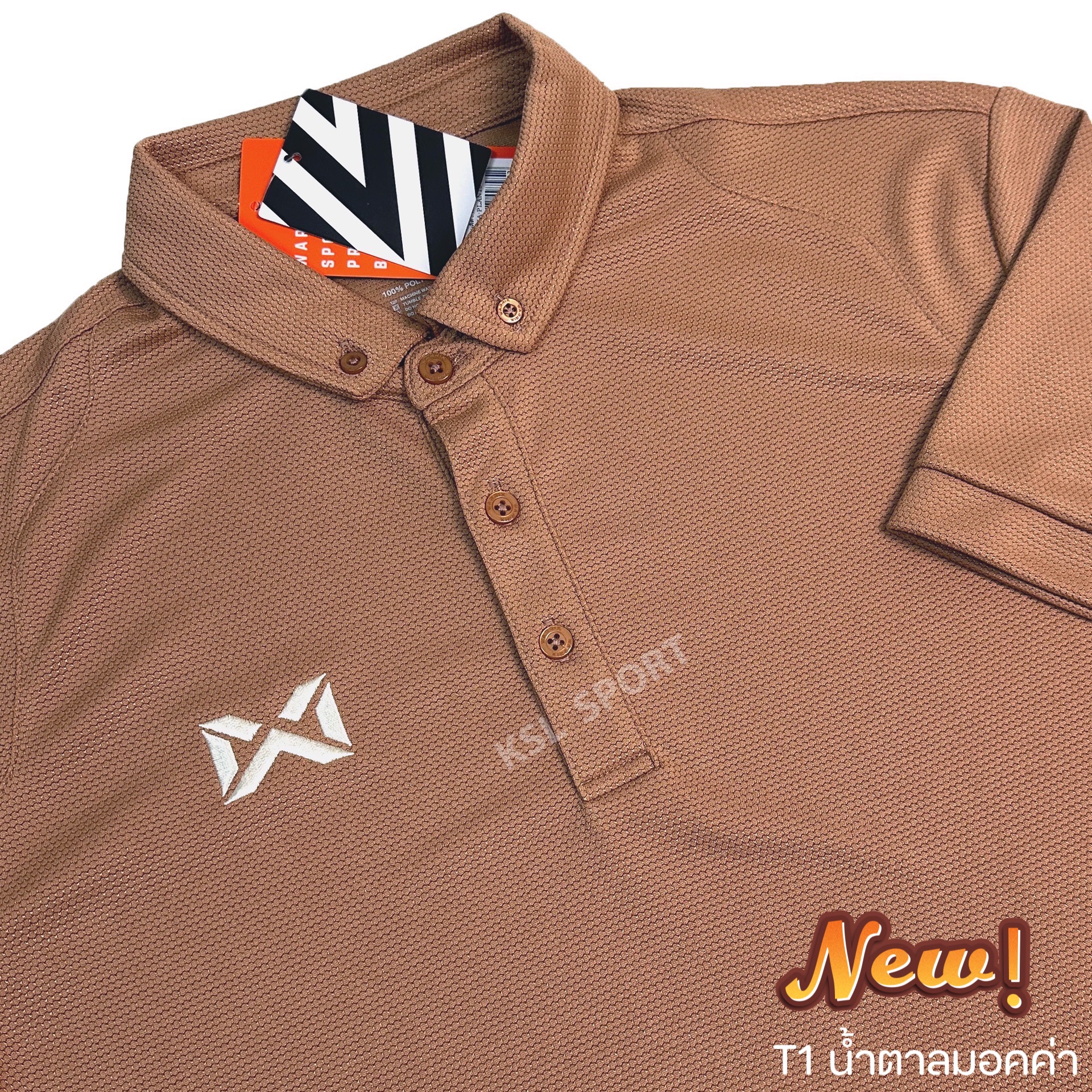 Warrix เสื้อโปโล สีล้วน รุ่น Classic Polo (WA-3315N, WA-PLAN15) สีชุดที่ 4